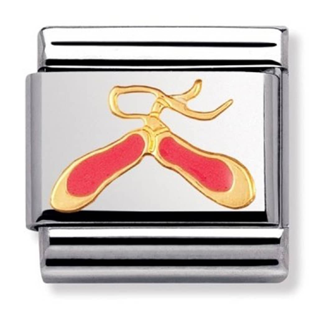NOMINATION Charm DAILY LIFE Enamel 18k Gold Pink dance shoes
