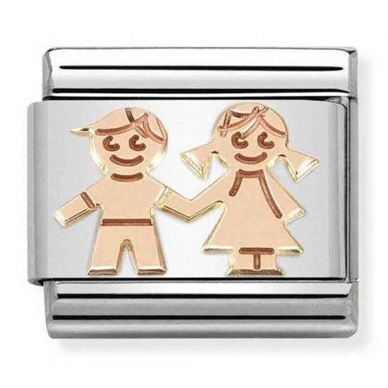 NOMINATION Rose Gold Siblings 430104-33