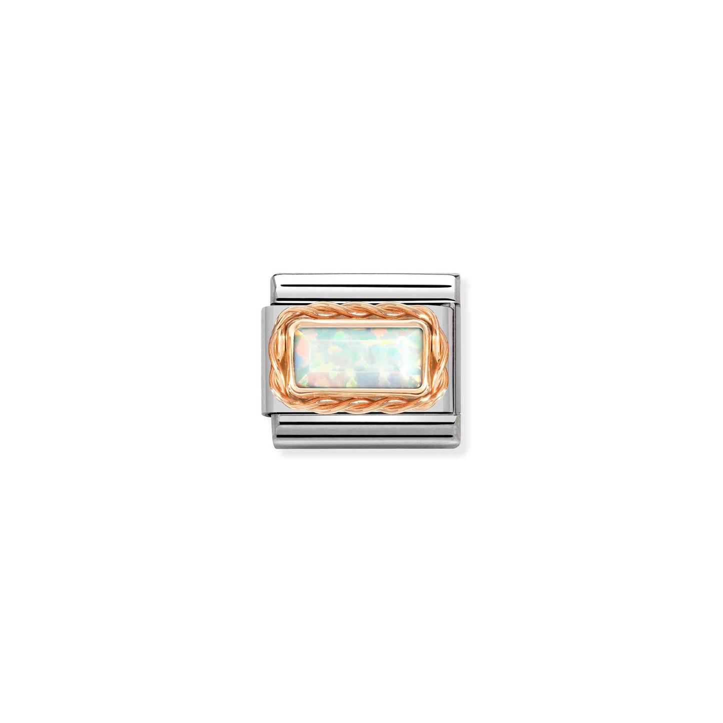 NOMINATION RG Baguette Stone White Opal 430512-07