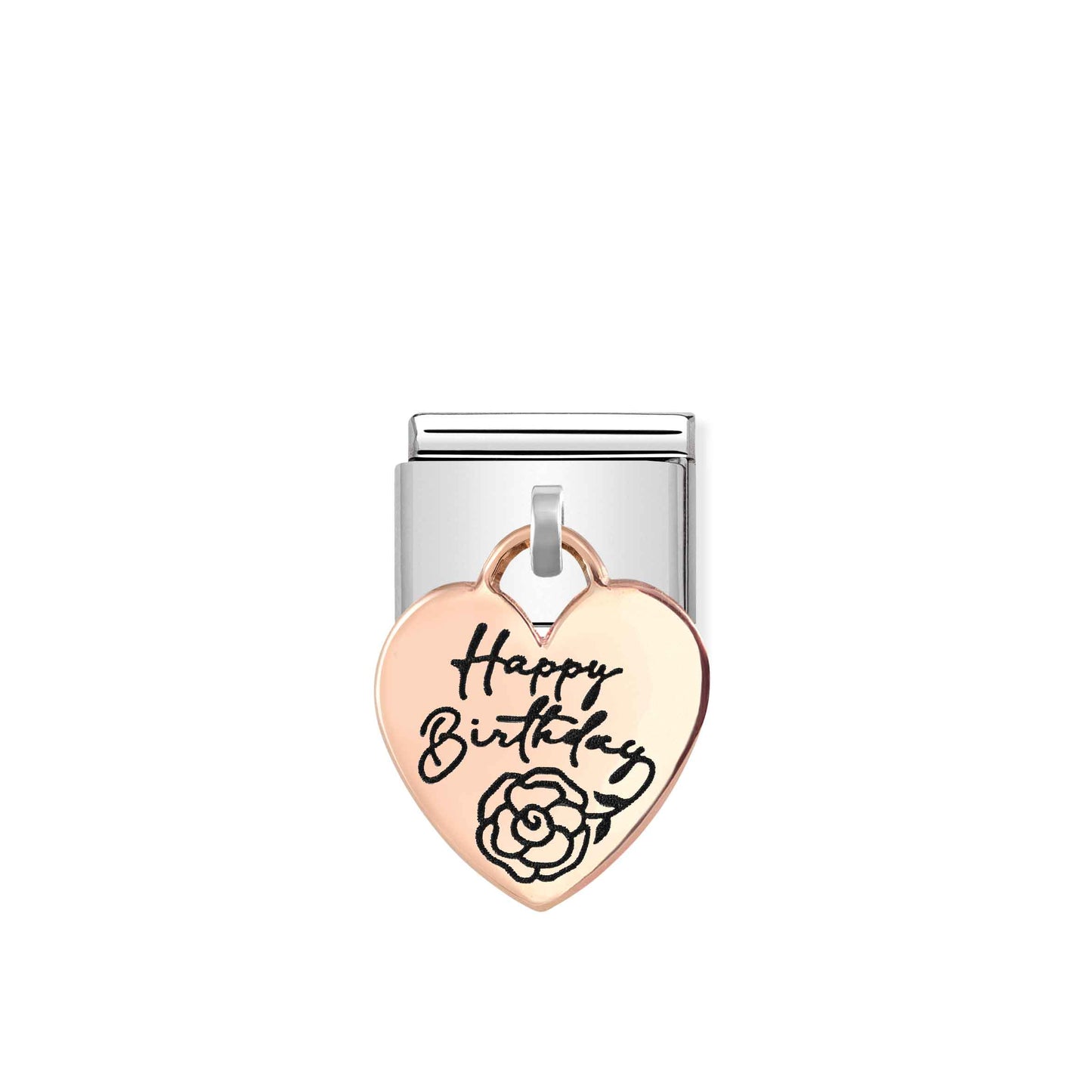 NOMINATION RG Hanging Heart Happy Birthday 431803-06