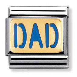 NOMINATION Composable Gold 'DAD' Link ~ 030229/08