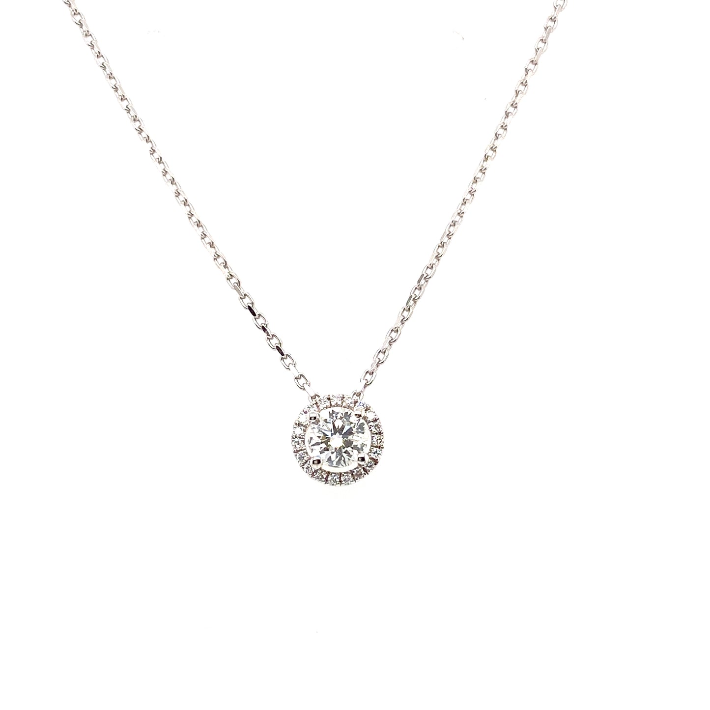 18ct Diamond Cluster Pendant 0.42ct