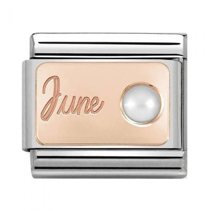 NOMINATION Gold June Pearl Charm 430508 06