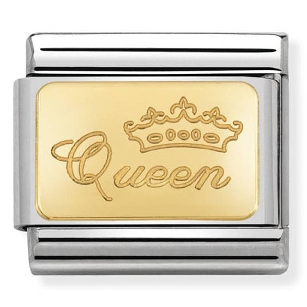 NOMINATION Gold Queen Charm 030121-49