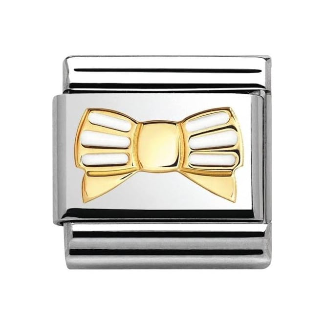 NOMINATION Classic Bow with White Stripes Charm 030285/45