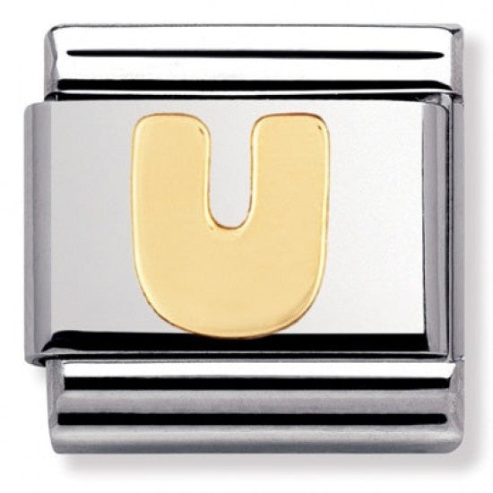 NOMINATION Gold Letter U Charm 030101-21