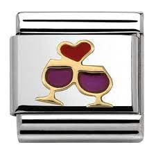 NOMINATION Gold Glasses Heart Charm 030283-08