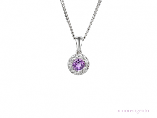 Silver Amethyst Necklace