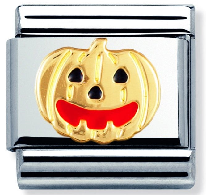 NOMINATION Gold Pumpkin Charm 030216-05