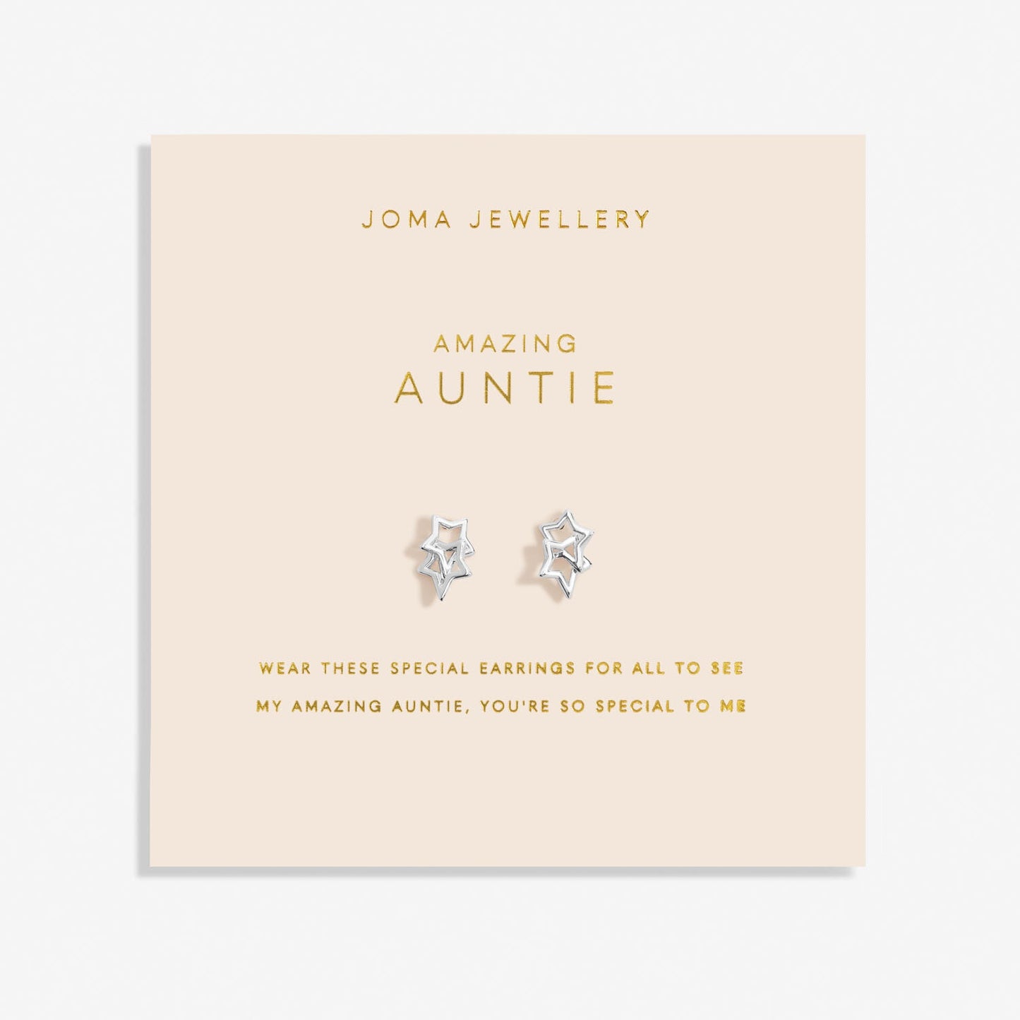 Joma Jewellery Forever Yours 'Amazing Auntie' Earrings 6764