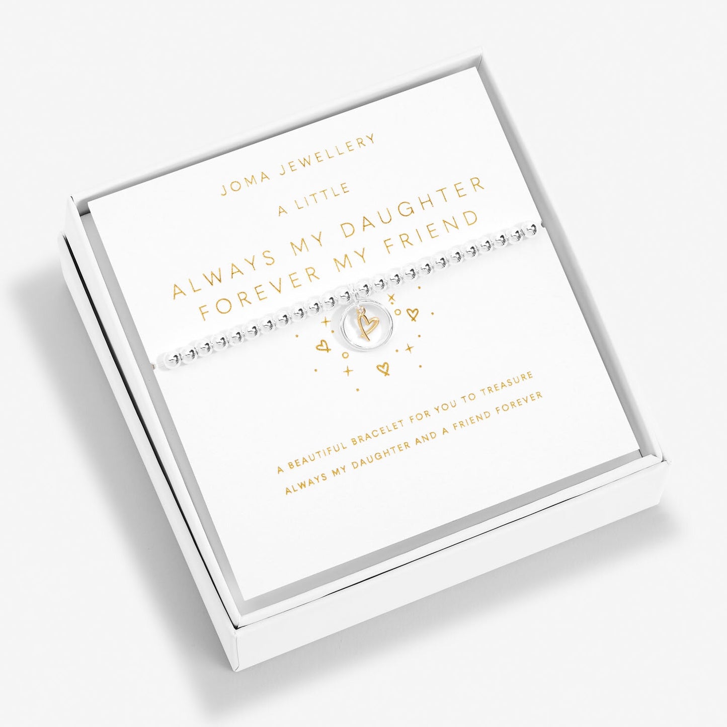 Joma Jewellery Boxed A Little 'Always My Daughter Forever My Friend' Bracelet 6847