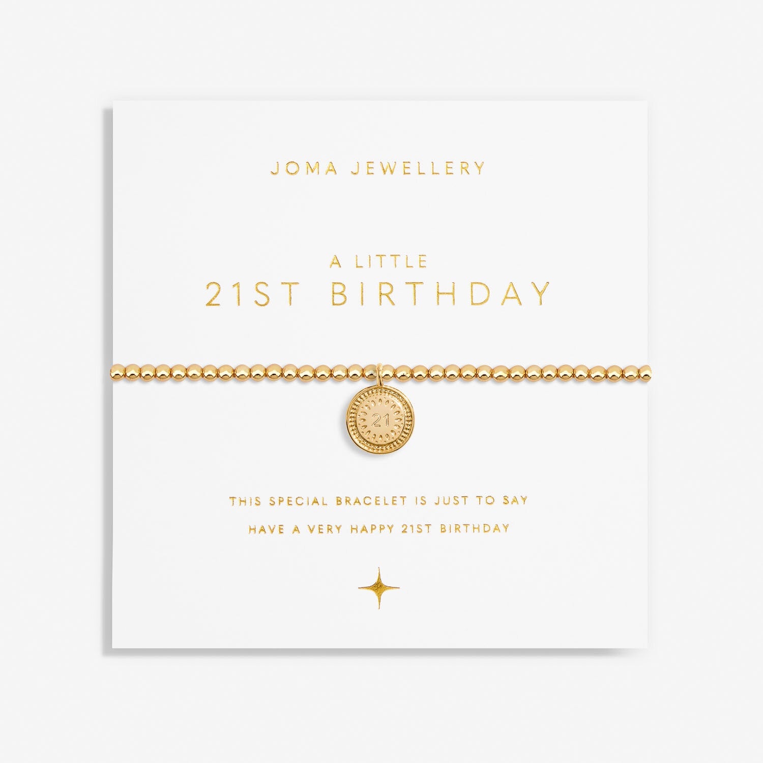 Joma Jewellery A Little '21st Birthday' Bracelet 6988