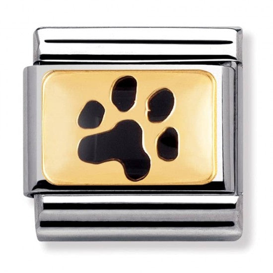 NOMINATION Gold Paw Print Charm 030284-47