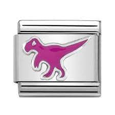 NOMINATION Pink Dinosaur charm 330204-21