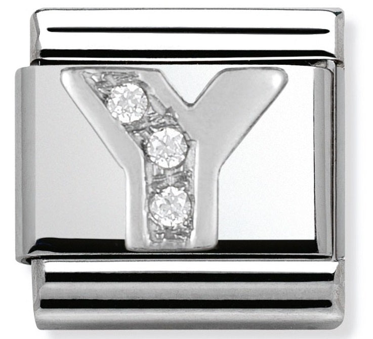 NOMINATION CZ Letter Y Charm 330301-25