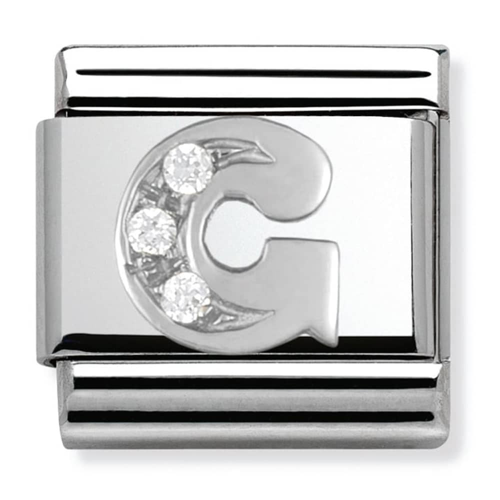 NOMINATION CZ Letter G Charm 330301-07