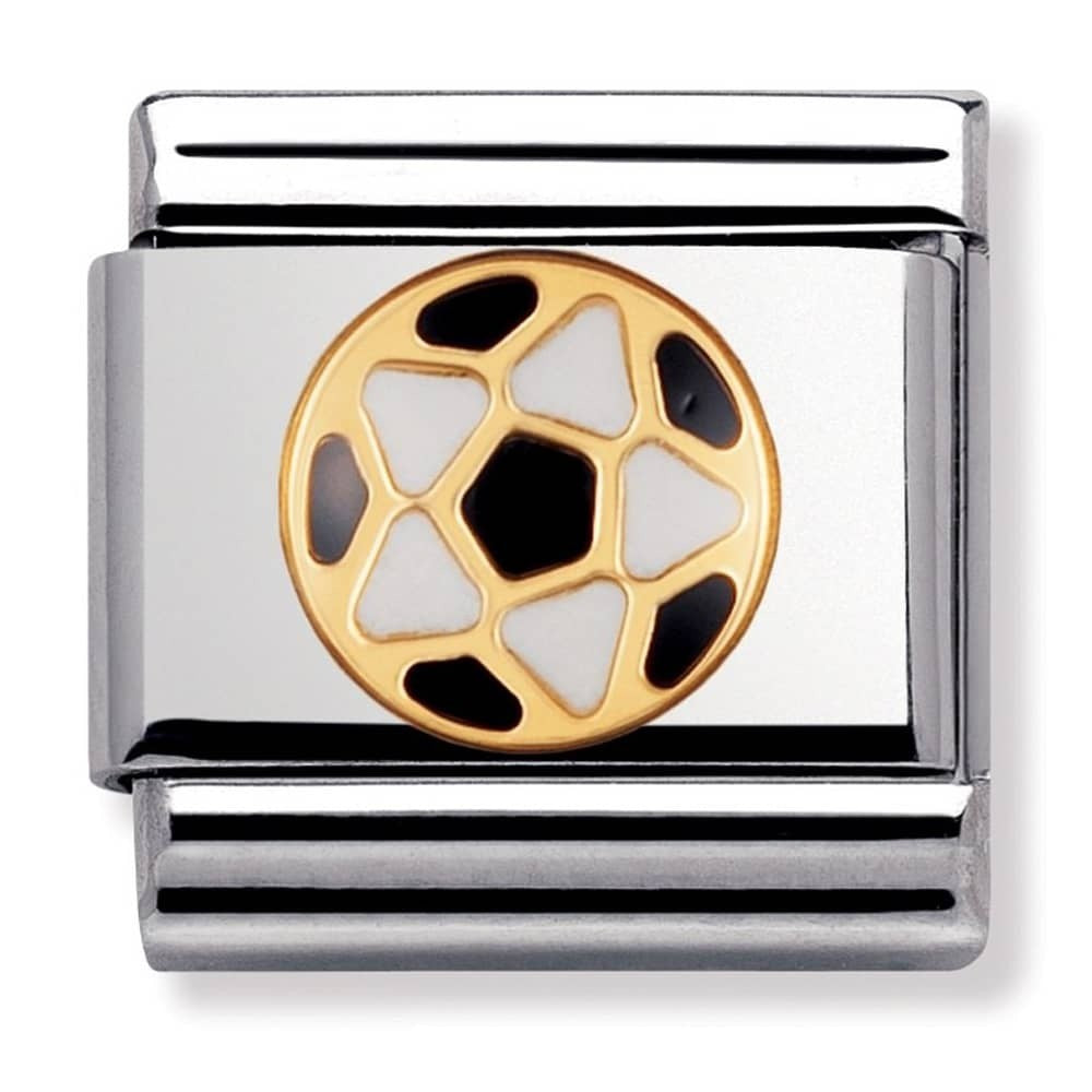 NOMINATION Gold BLACK-WHITE Ball charm 030204-17