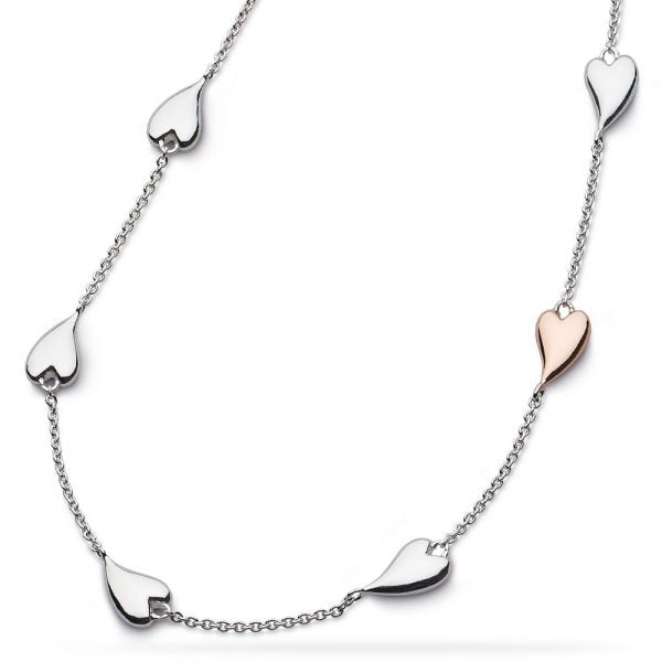 Kit Heath Desire Kiss Blush Heart 18" Station Necklace 90501RRP