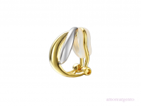 Silver Two Tone Earrings