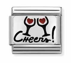 NOMINATION Enamel Cheers Glass 330208-07