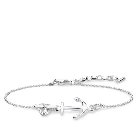Thomas Sabo Love Heart & Anchor Bracelet A1854-051-14-L19V