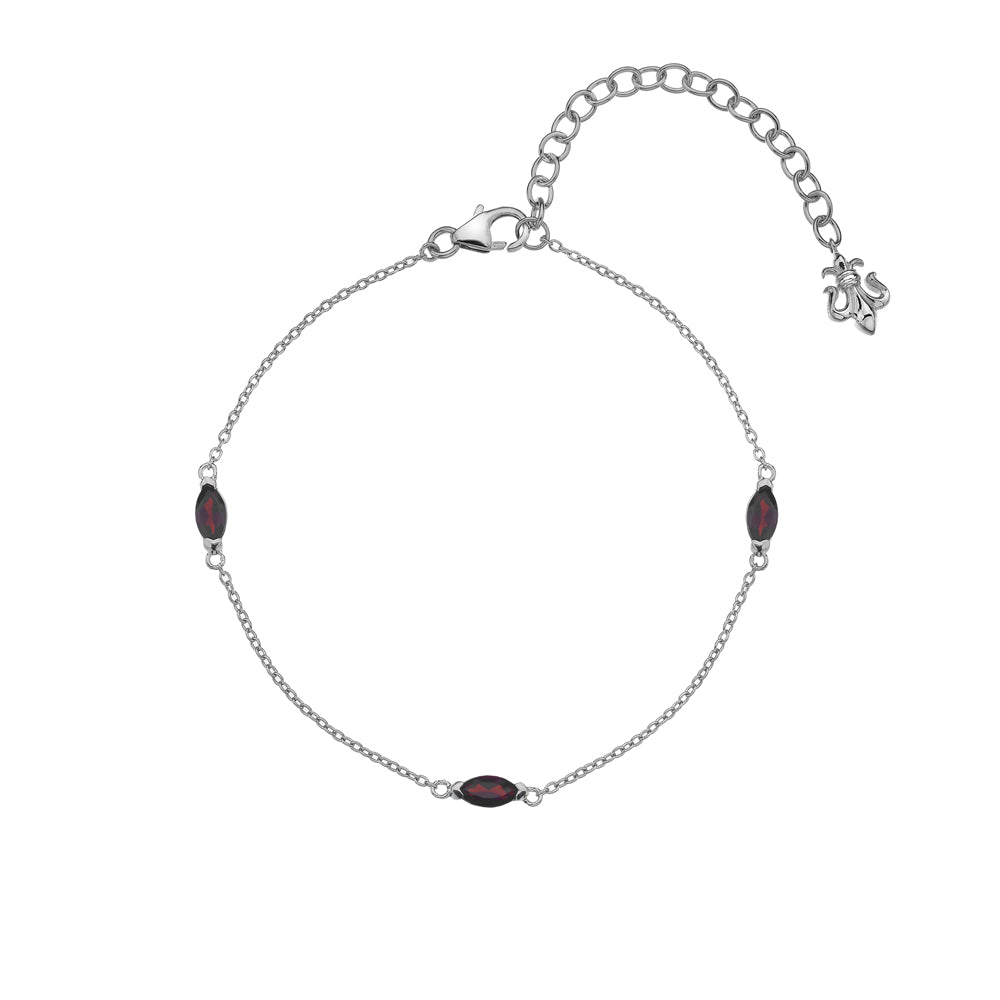 Hot Diamonds Anais Bracelet - Garnet - January