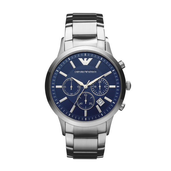 Emporio Armani Gents Renato Blue Dial Watch AR2448