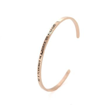 Rose Flamingo Bangle