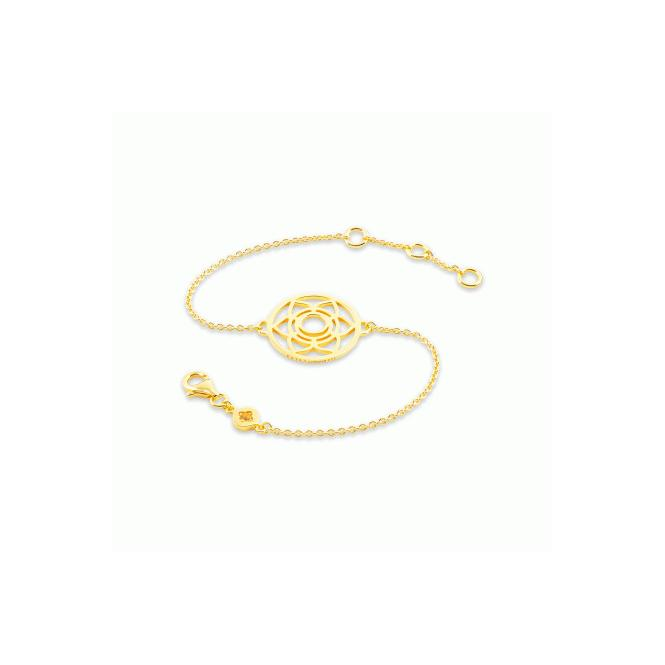 Daisy Gold Plated Chakra Bracelet