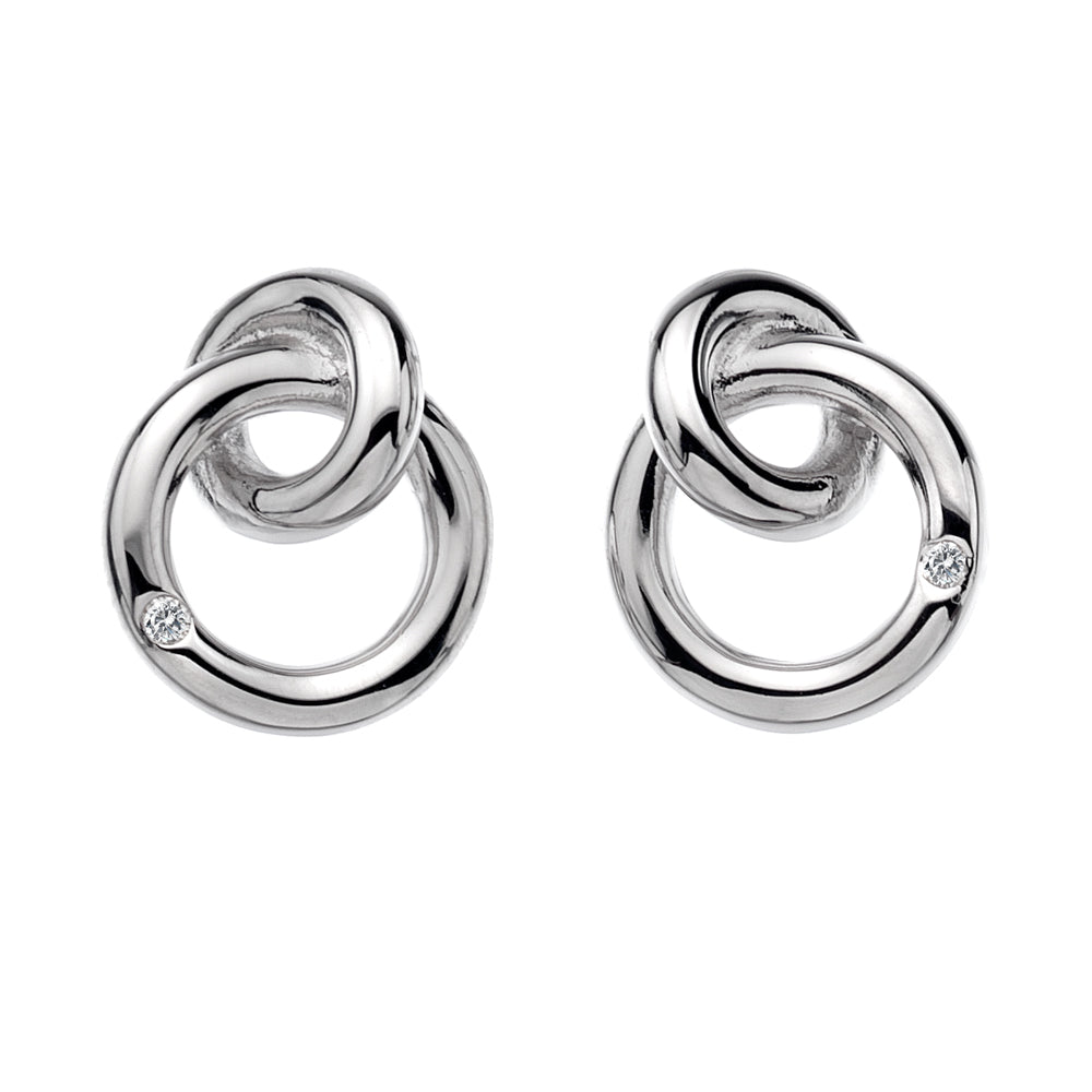 Hot Diamonds Interlocking Earrings DE308