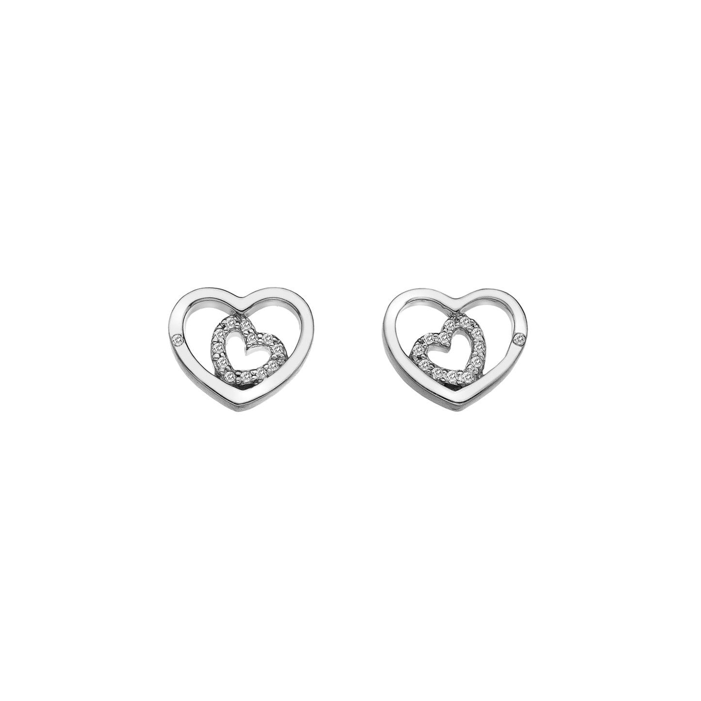 Hot Diamonds Women Silver Topaz Stud Earrings DE548