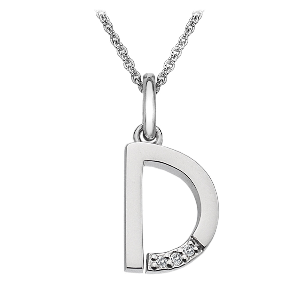 Hot Diamonds Initials Pendant: D