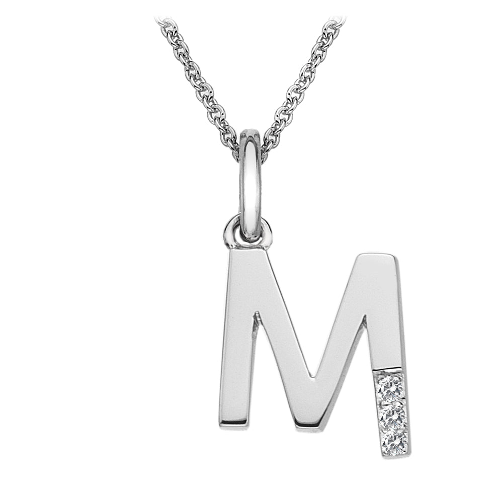 Hot Diamonds Initials Pendant: M