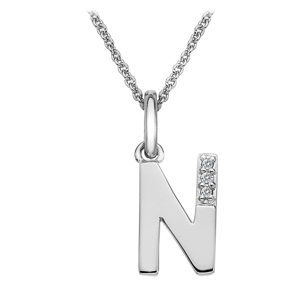 Hot Diamonds Initials Pendant: N