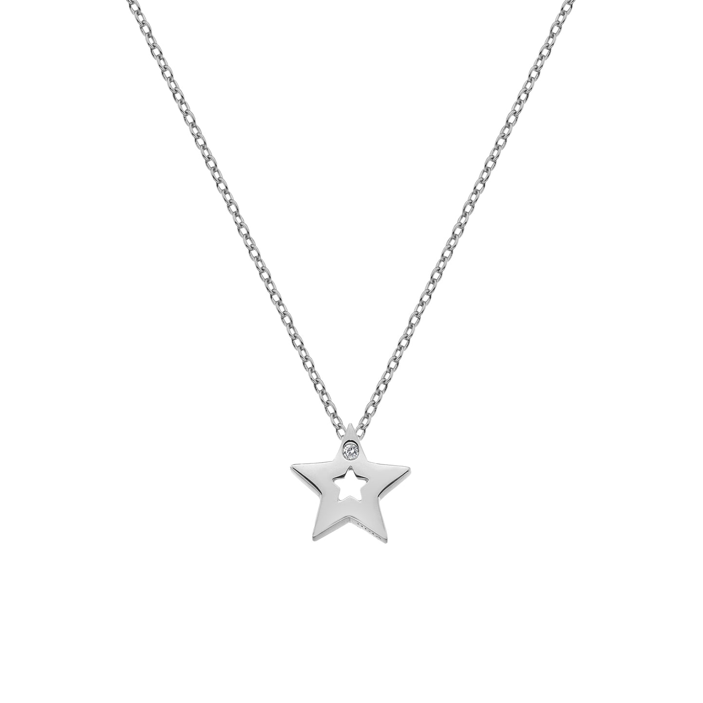 Hot Diamonds Diamond Amulet Star Pendant & Chain DP722