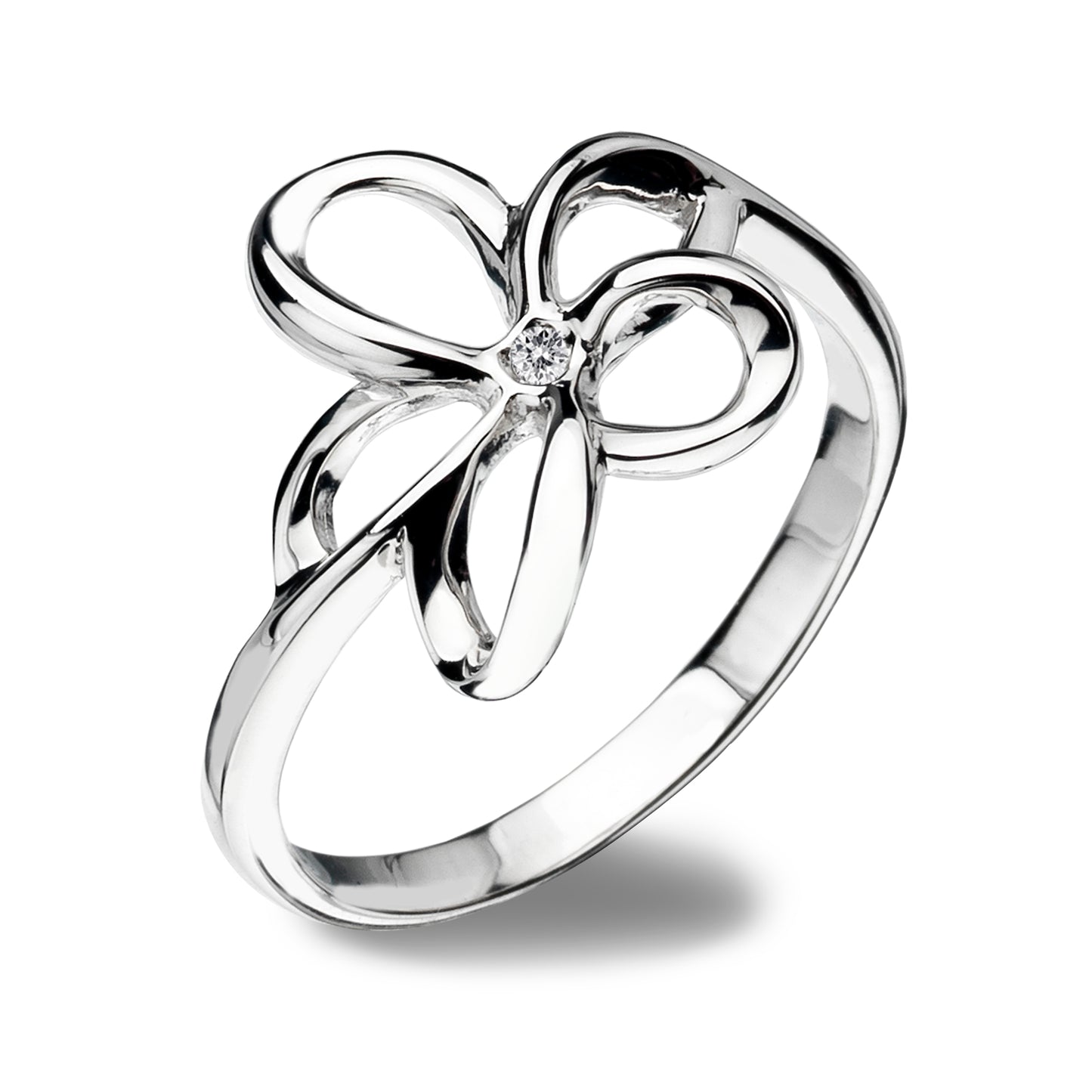 Hot Diamonds Plumeria Ring Size N