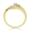 9ct Gold Diamond Spray Ring 0.30ct - 5 Stone
