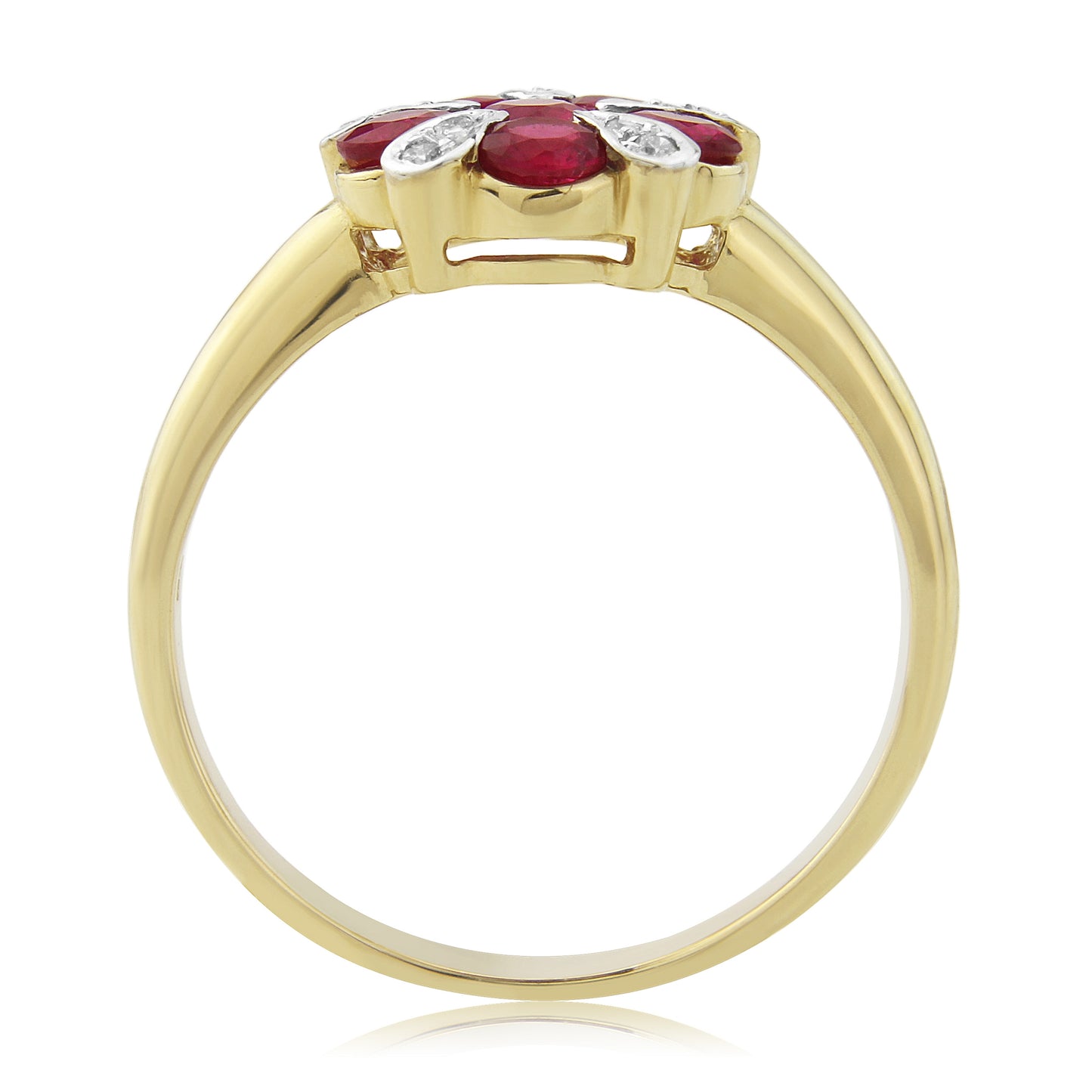9ct Ruby & Diamond Ring
