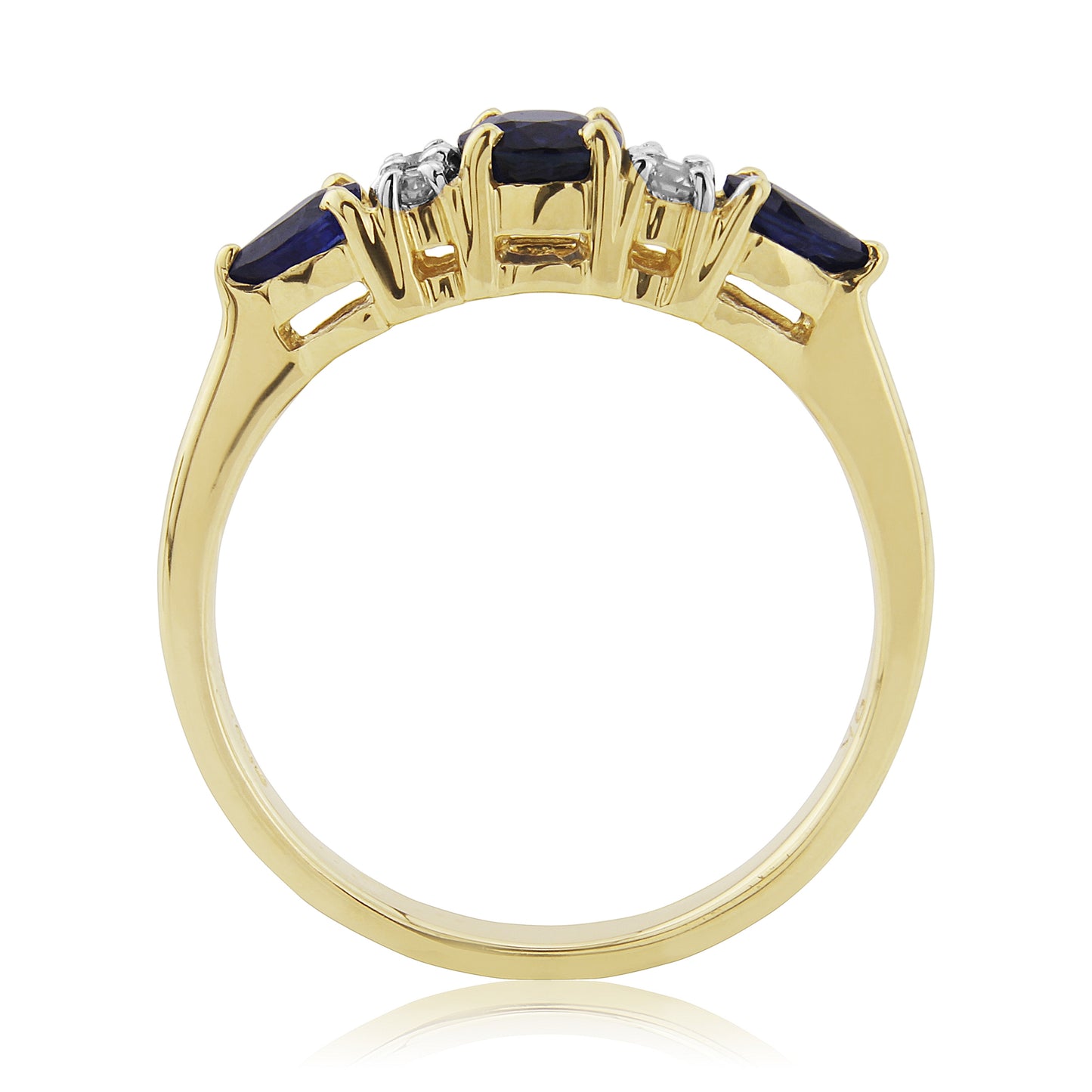9ct Gold Sapphire & Diamond Ring DSR694