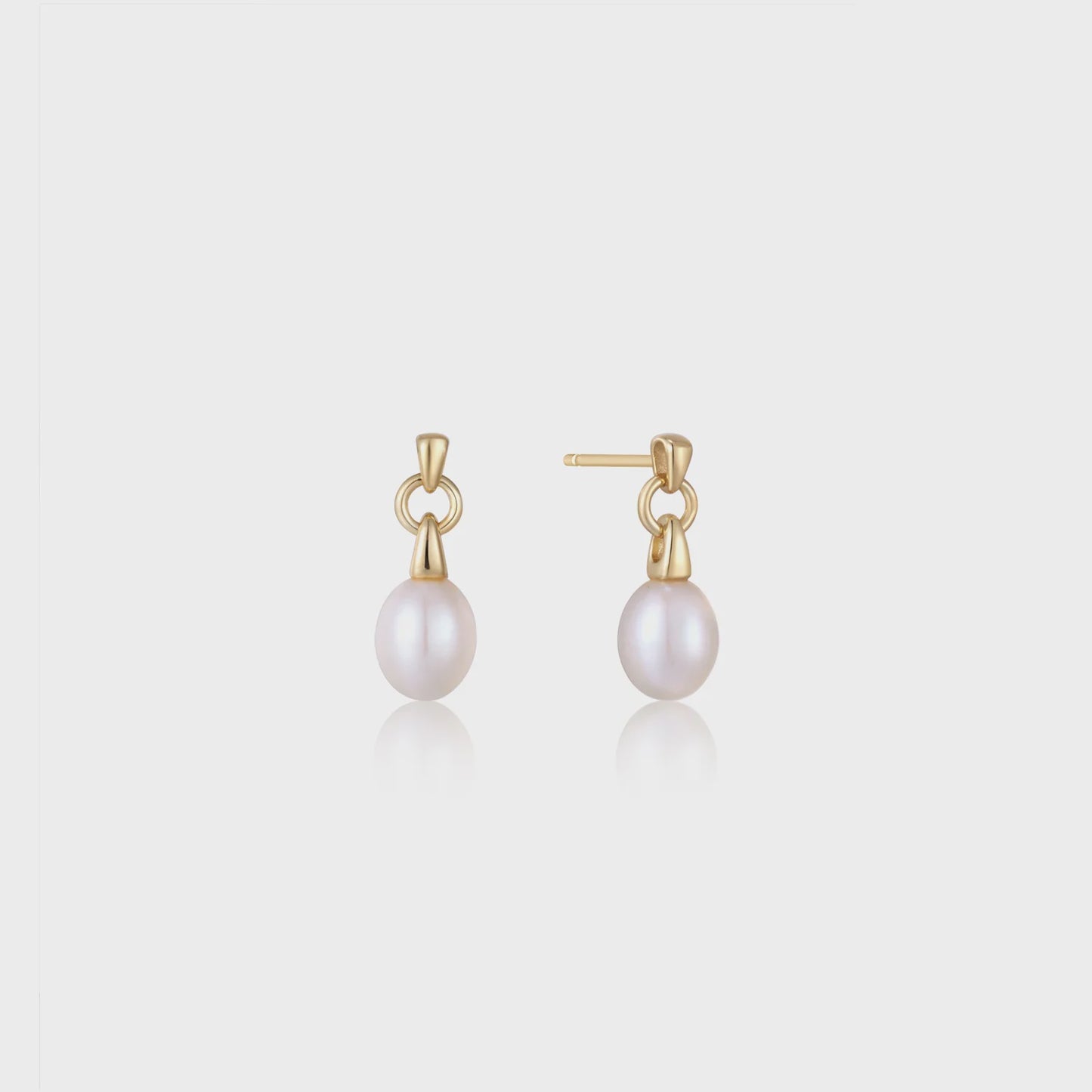 ANIA HAIE Gold Pearl Drop Stud Earrings E043-02G