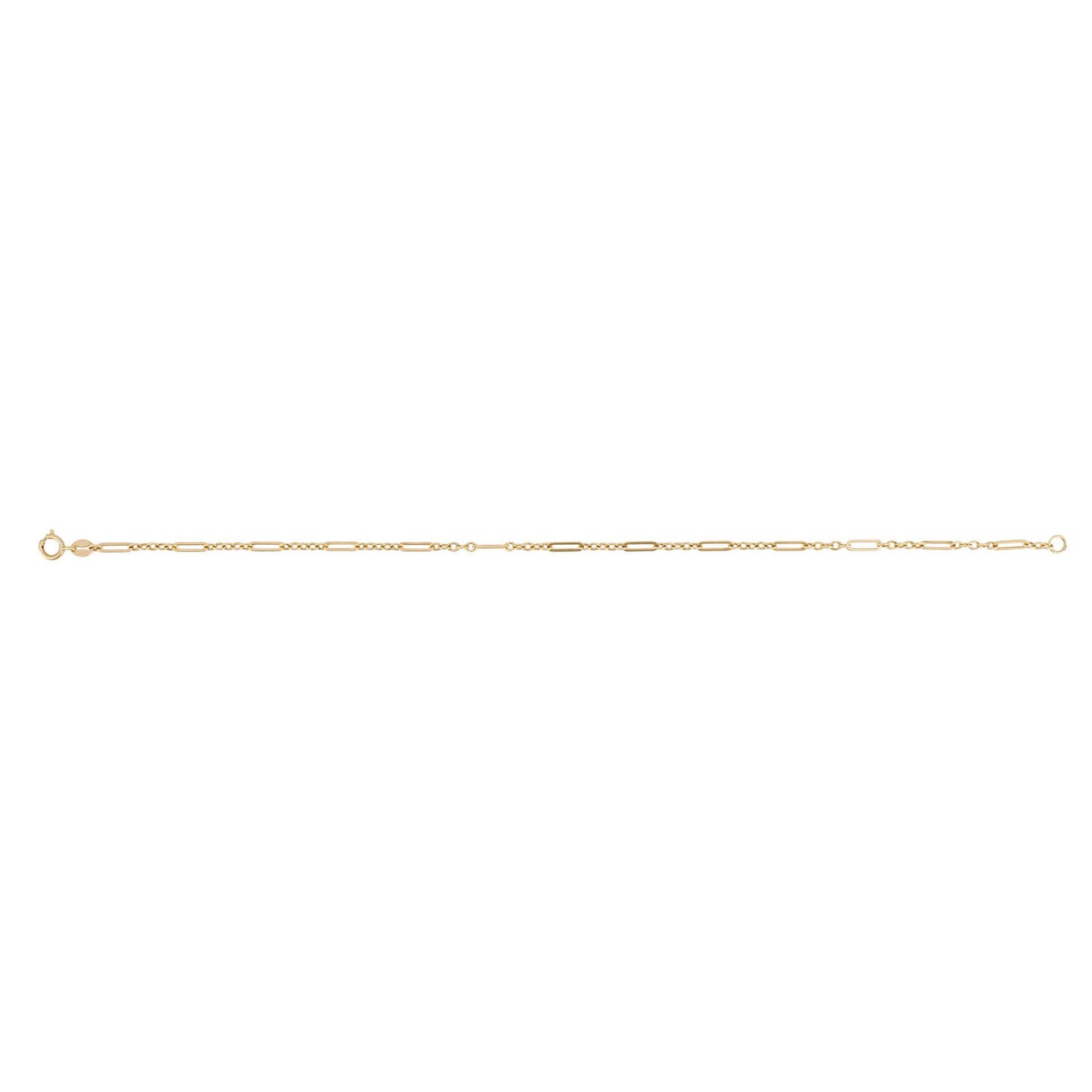 9ct Yellow Gold Small Elongated Link Bracelet
