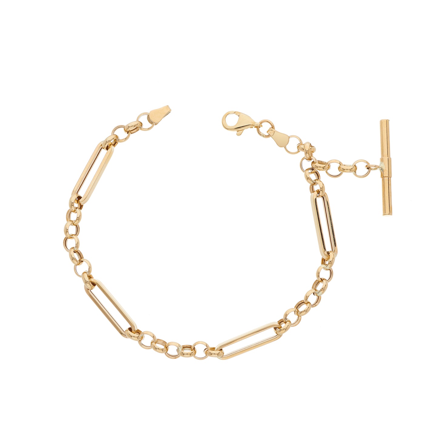 9ct Gold T-Bar Bracelet