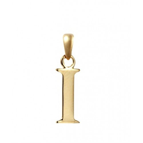 9ct Yellow Gold Initial I Pendant