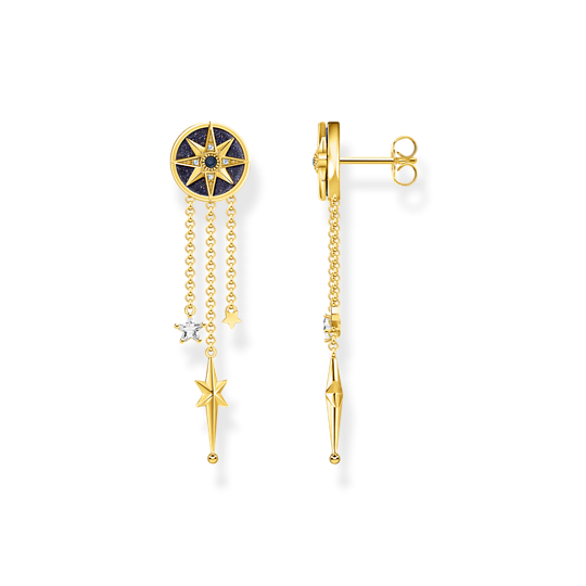 Thomas Sabo YG plated Stars Drop Earrings H2224-963-7