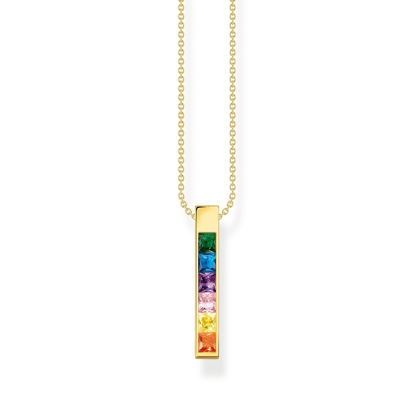 THOMAS SABO NECKLACE COLOURFUL STONES GOLD KE2113-971-7-L45V