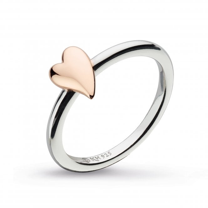 Kit Heath Desire Kiss Blush Heart Rose Gold Ring 20503RRPM