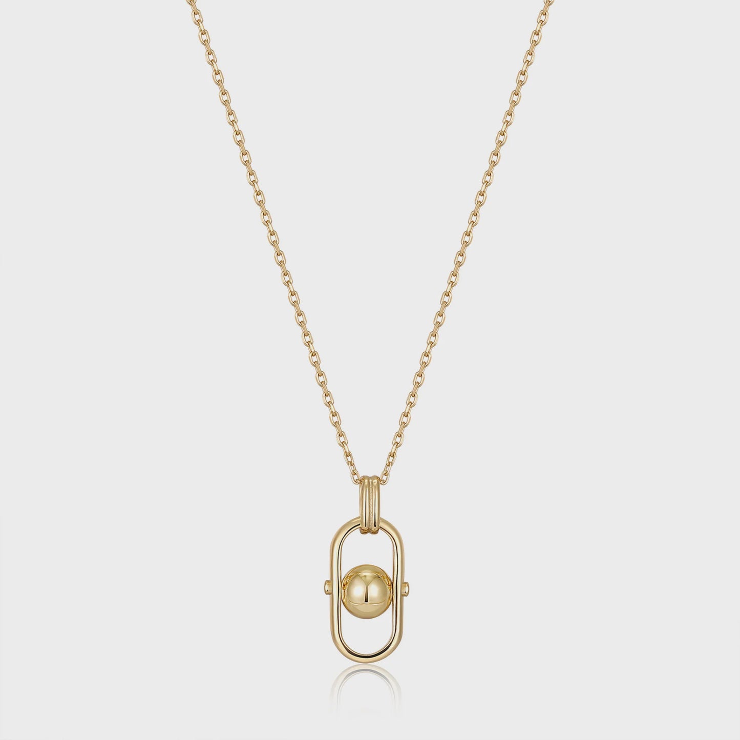 ANIA HAIE Gold Orb Link Drop Pendant Necklace N045-03G