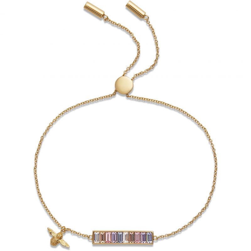 Olivia Burton Rainbow Bee Baguette Bar Bracelet OBJAMB78