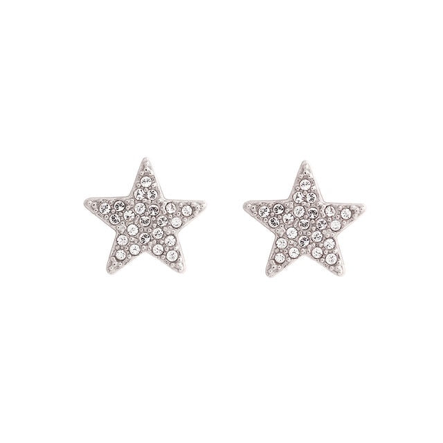 Olivia Burton Silver Star Stud Earrings OBJCLE33