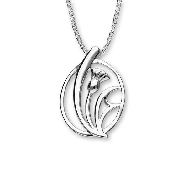 Ortak Thistle Silver Pendant P908